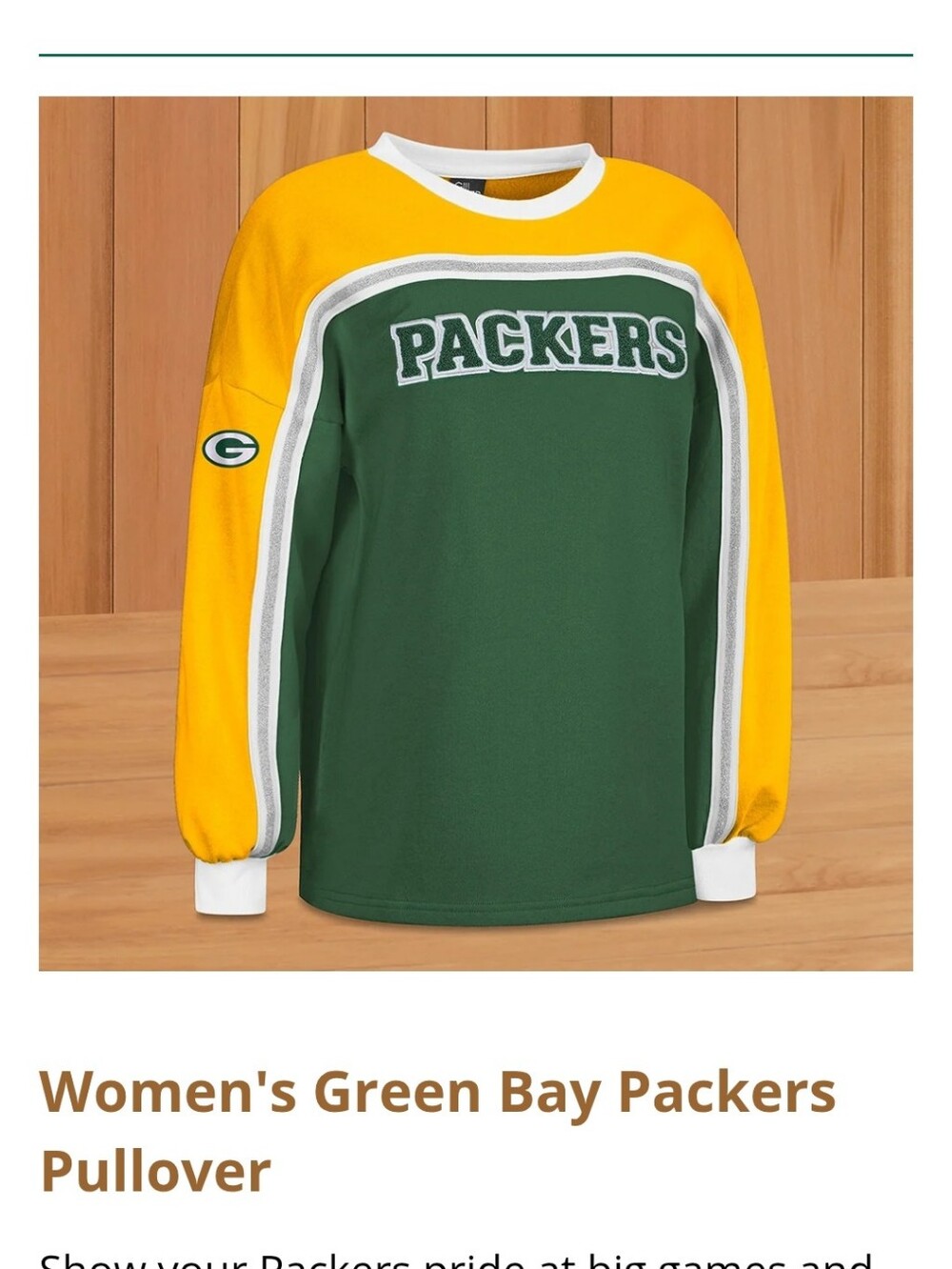 Green Bay Packers Pullover - Picture 12 of 12